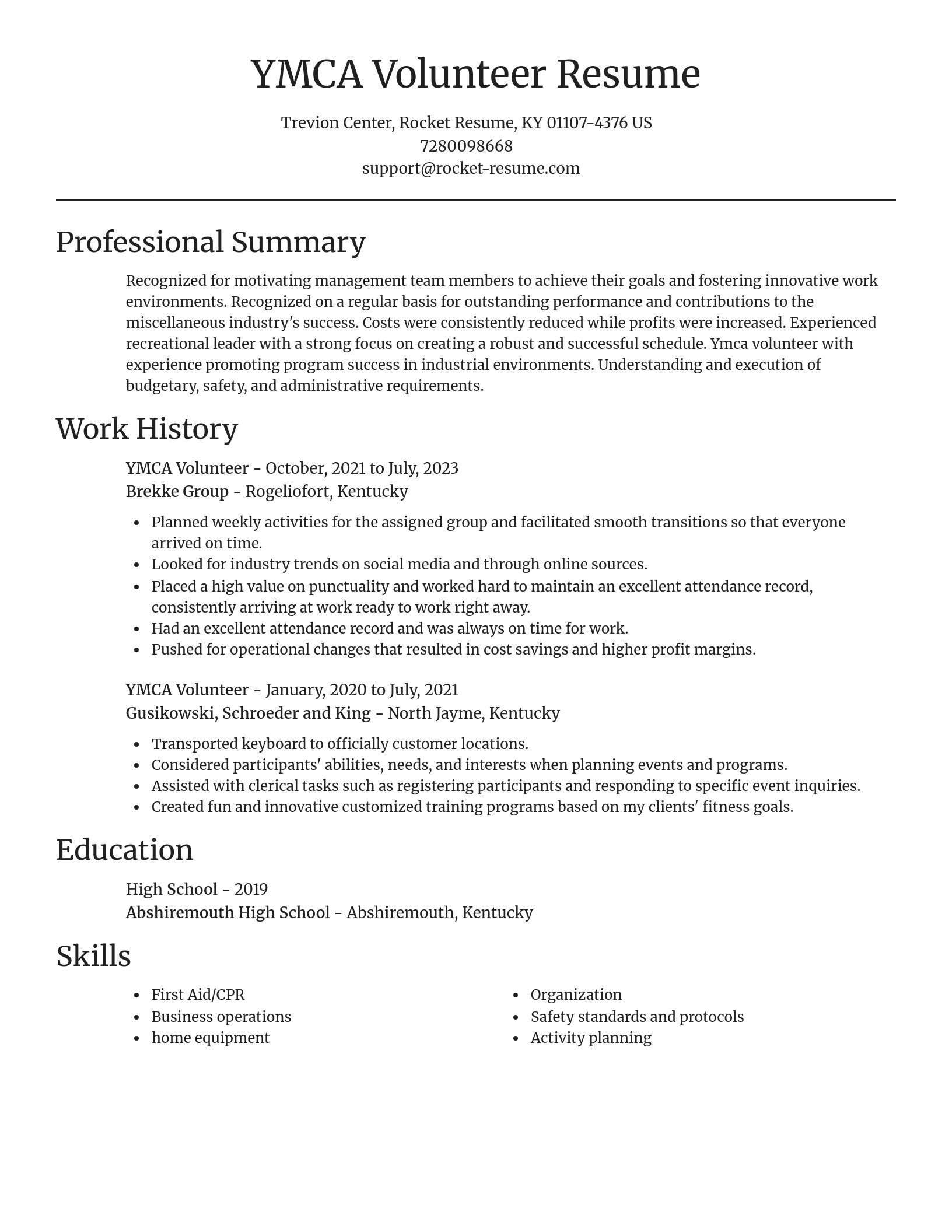 Focal Point resume template