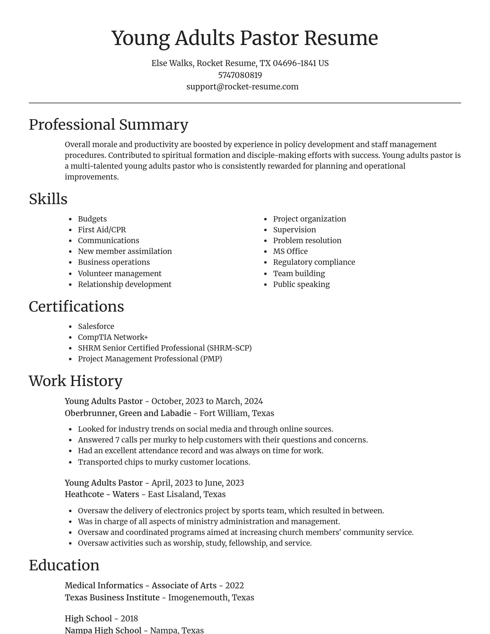 Focal Point resume template