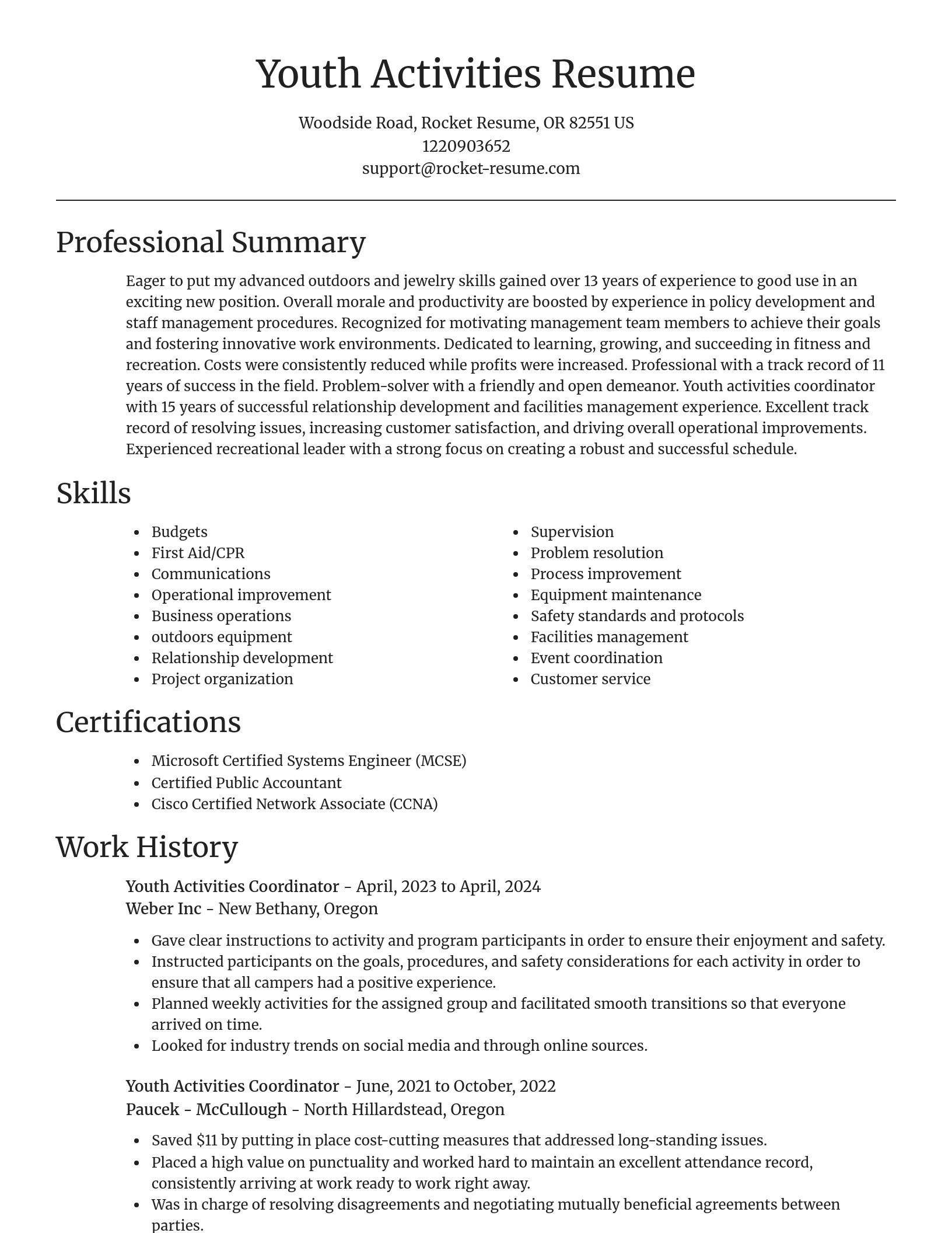 Focal Point resume template
