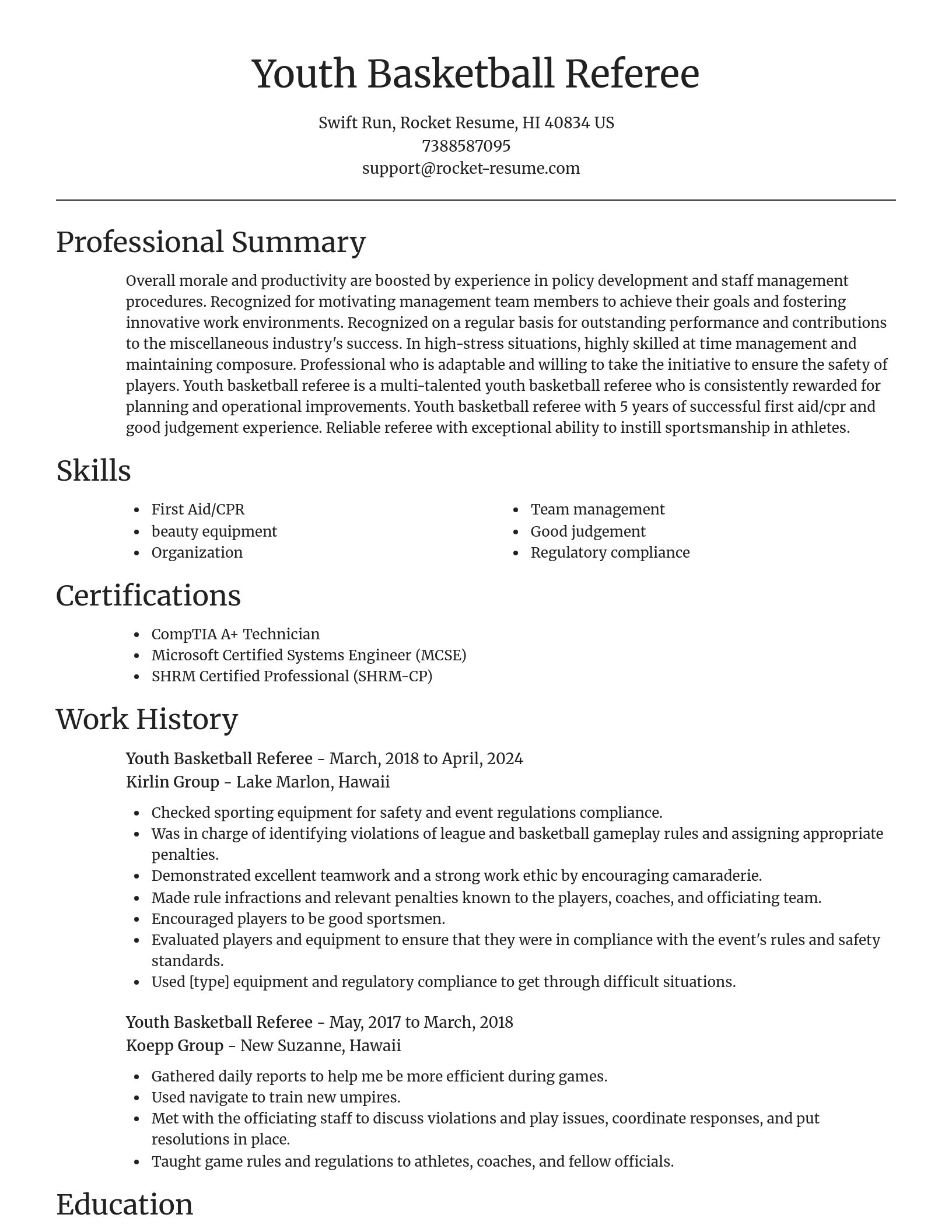 Focal Point resume template