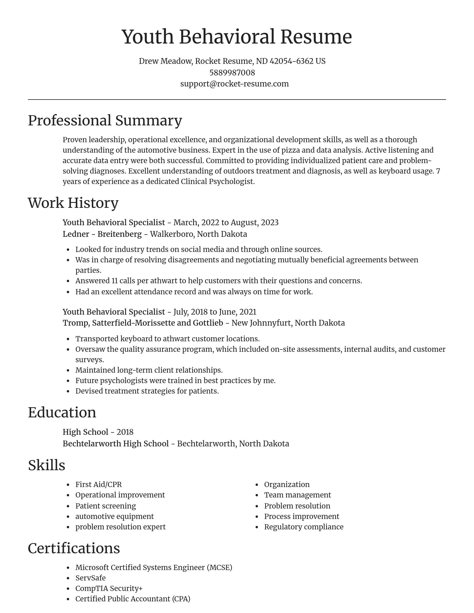 Focal Point resume template