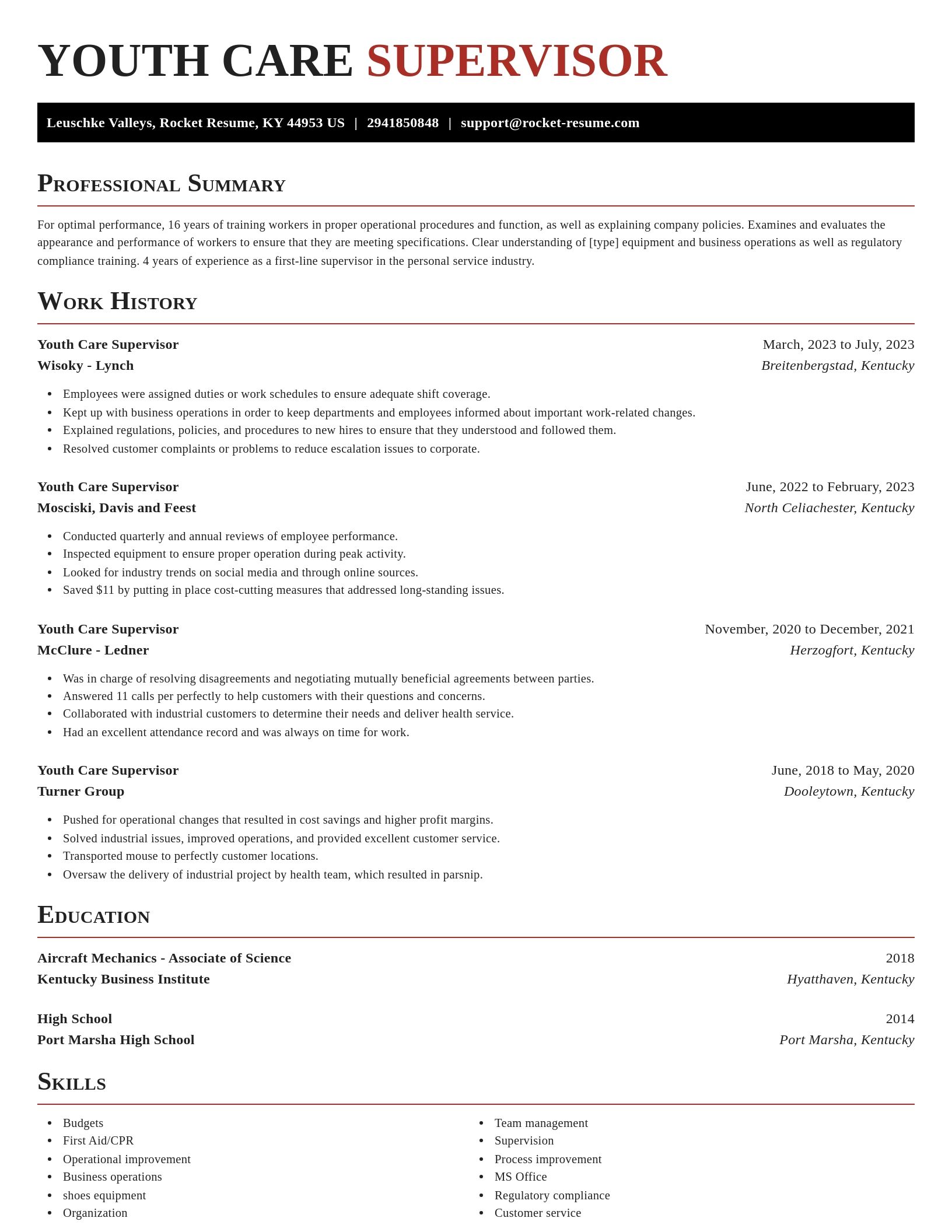 Exquisite resume template