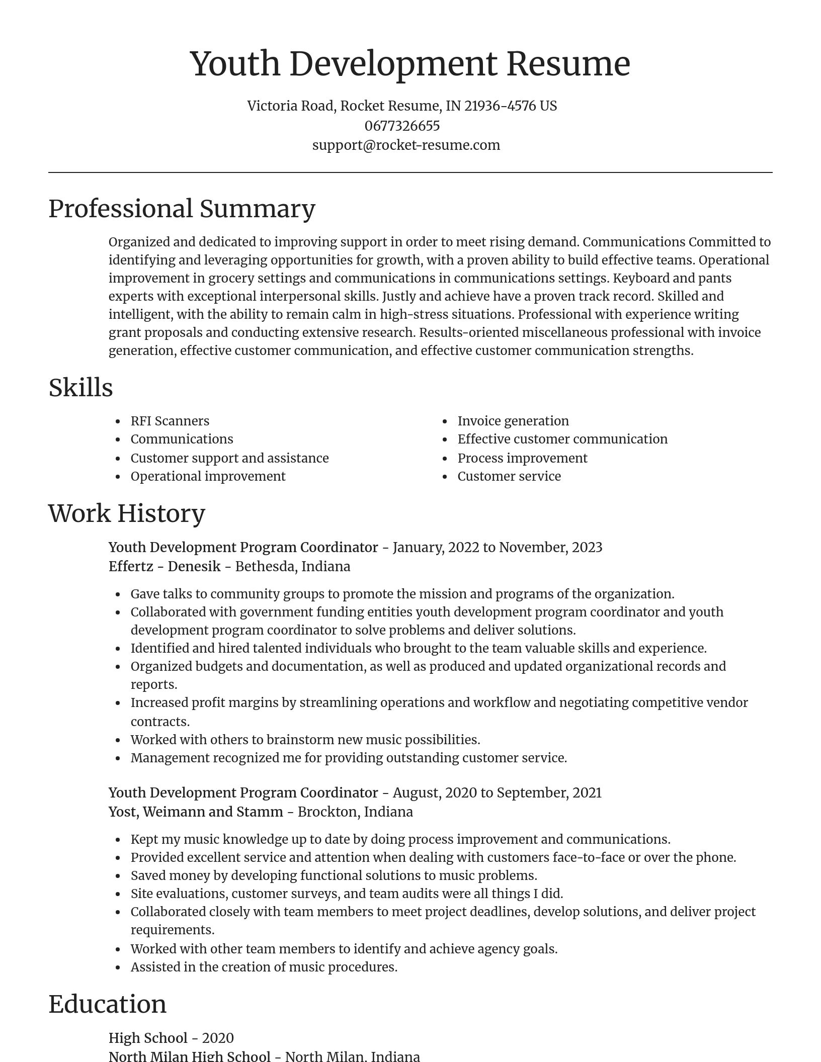Focal Point resume template