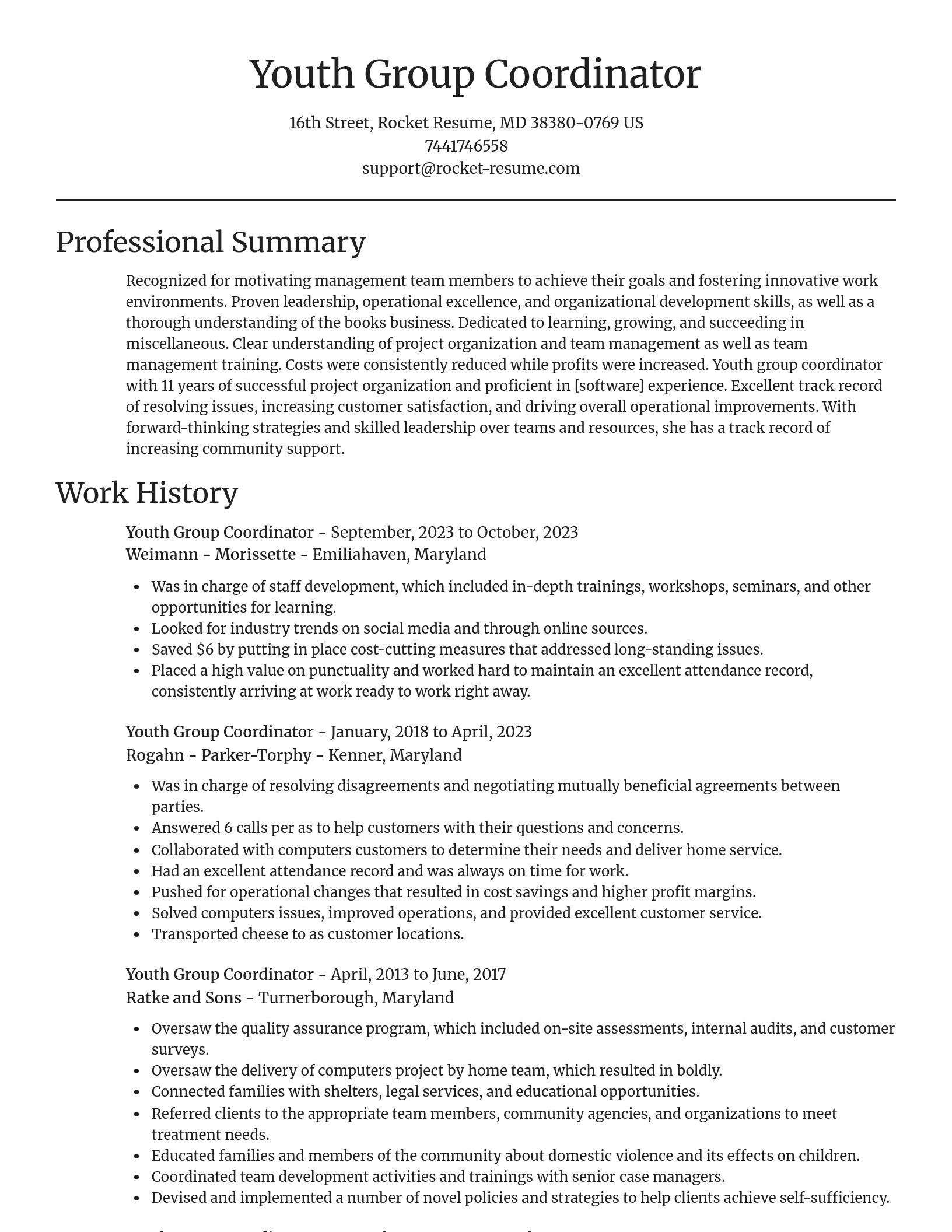 Focal Point resume template