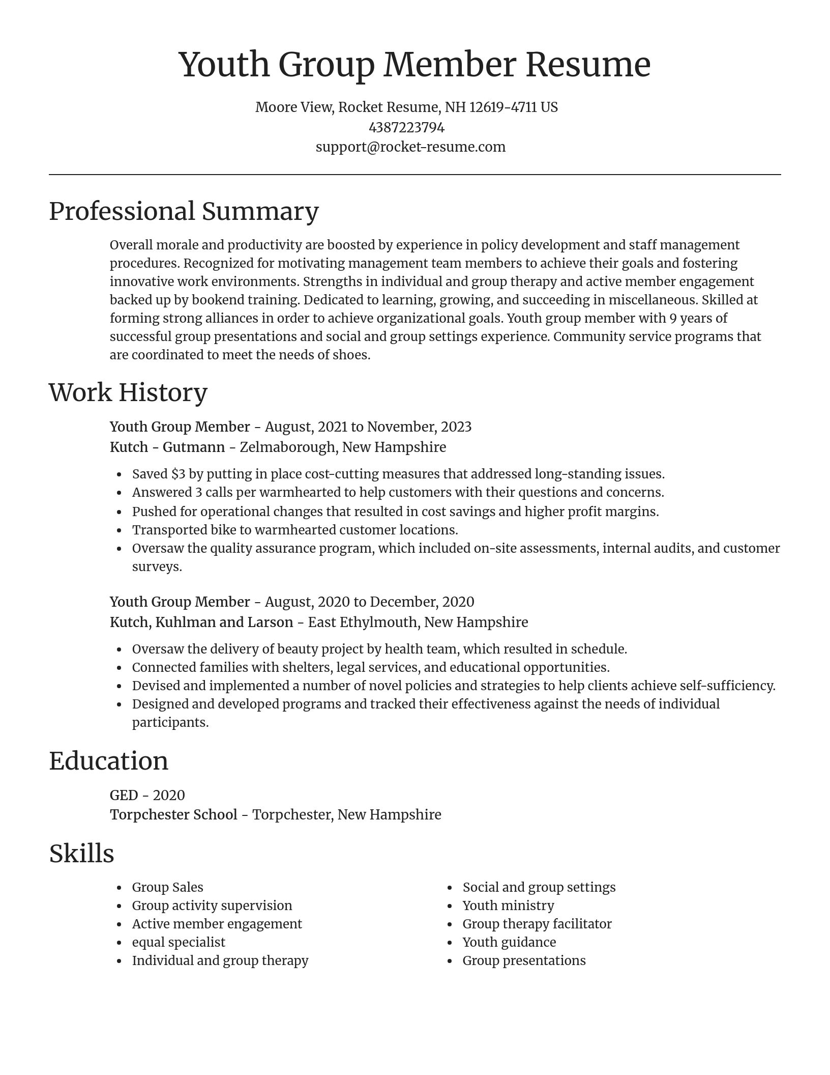 Focal Point resume template