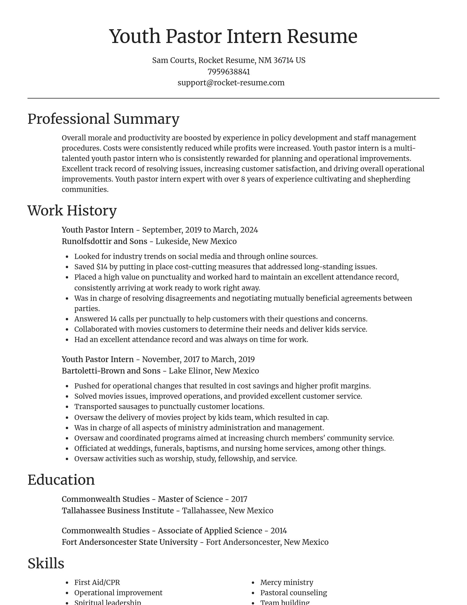 Focal Point resume template