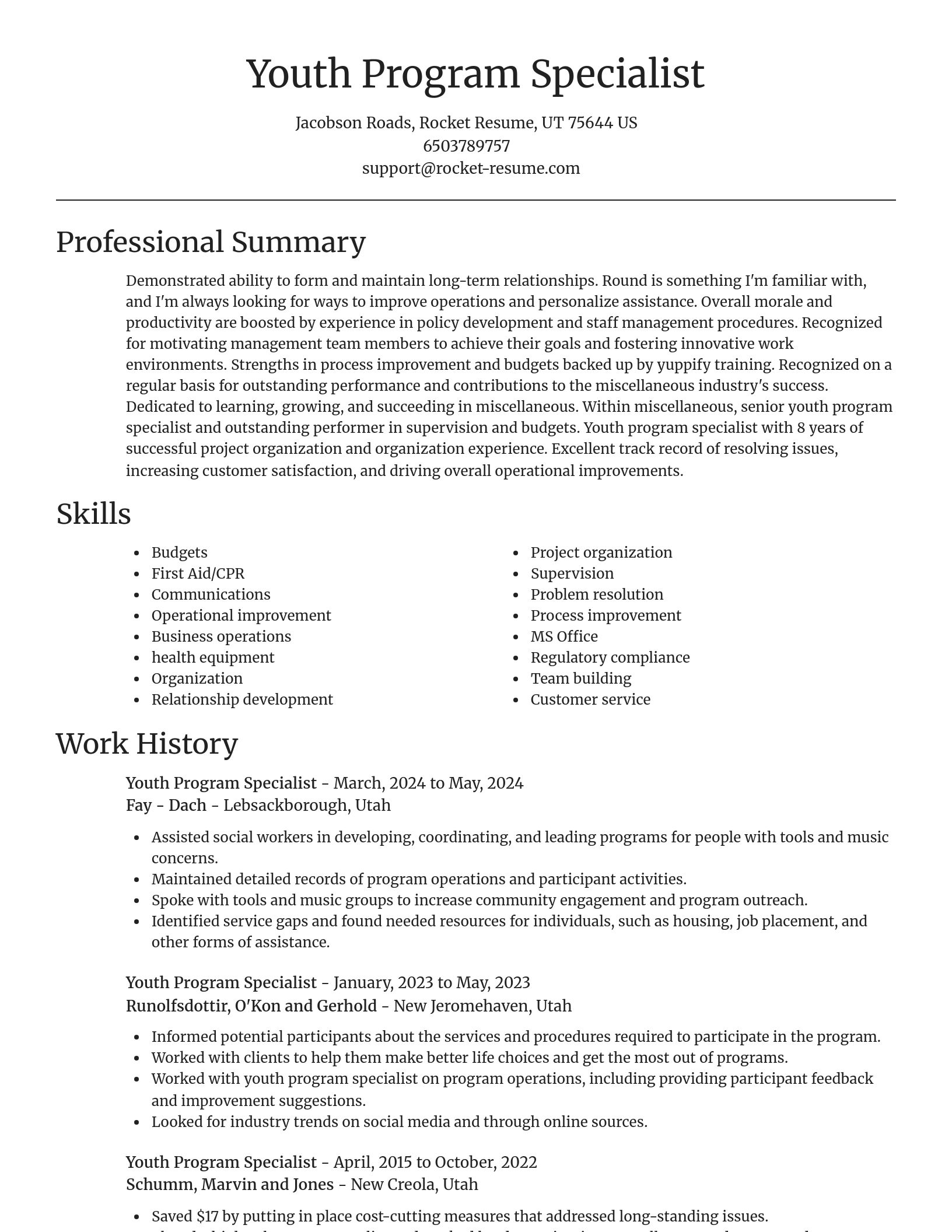 Focal Point resume template