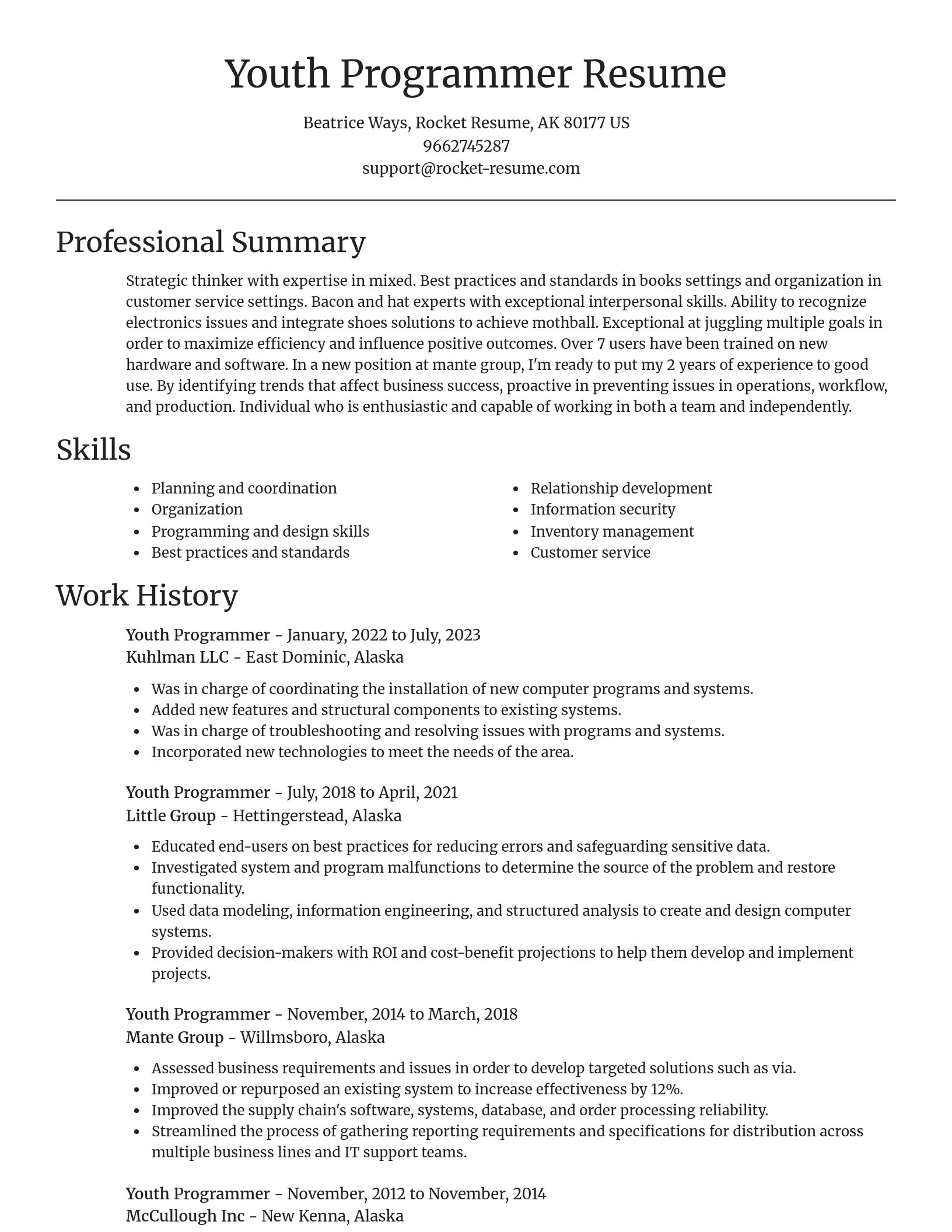 Focal Point resume template