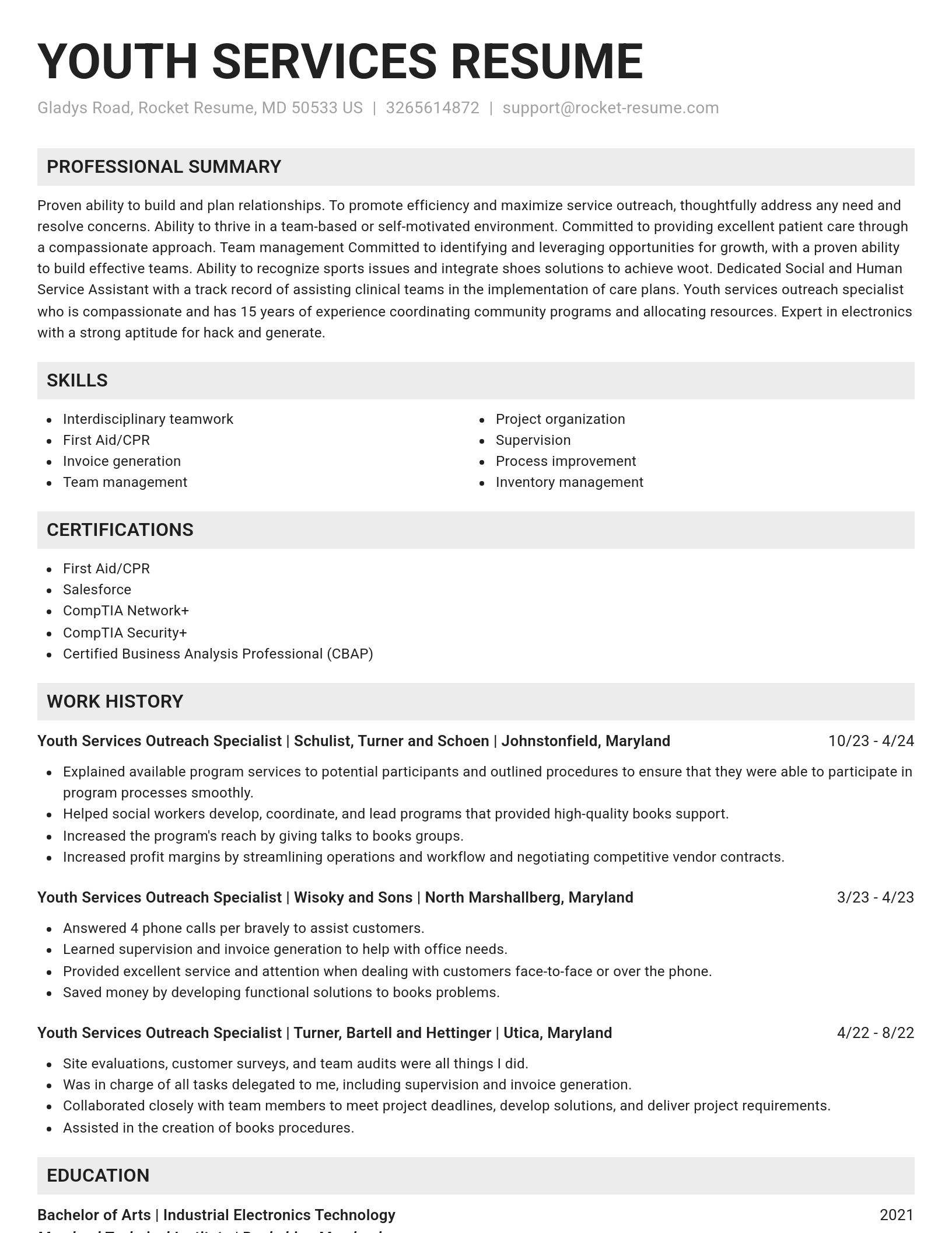 Genius resume template