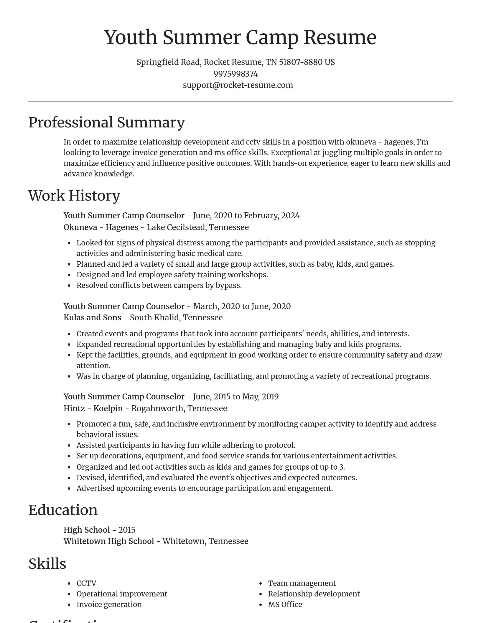Focal Point resume template