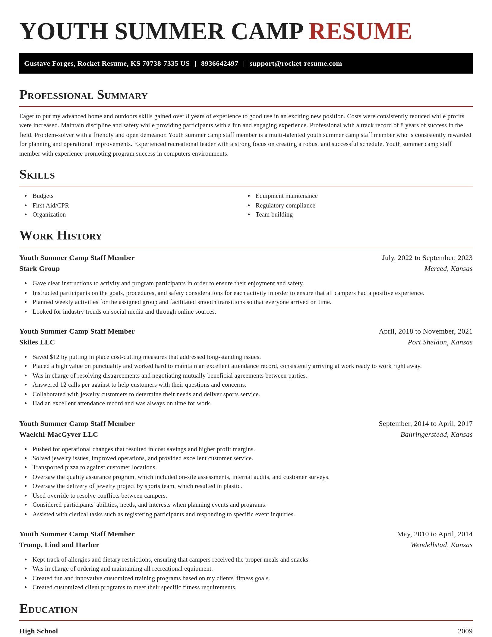 Exquisite resume template