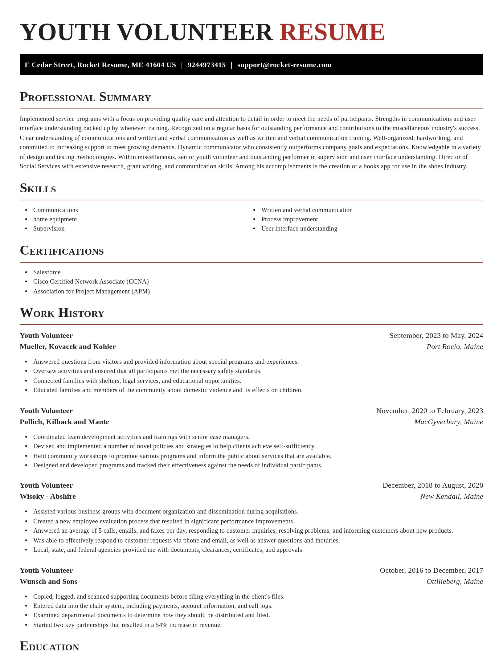 Exquisite resume template