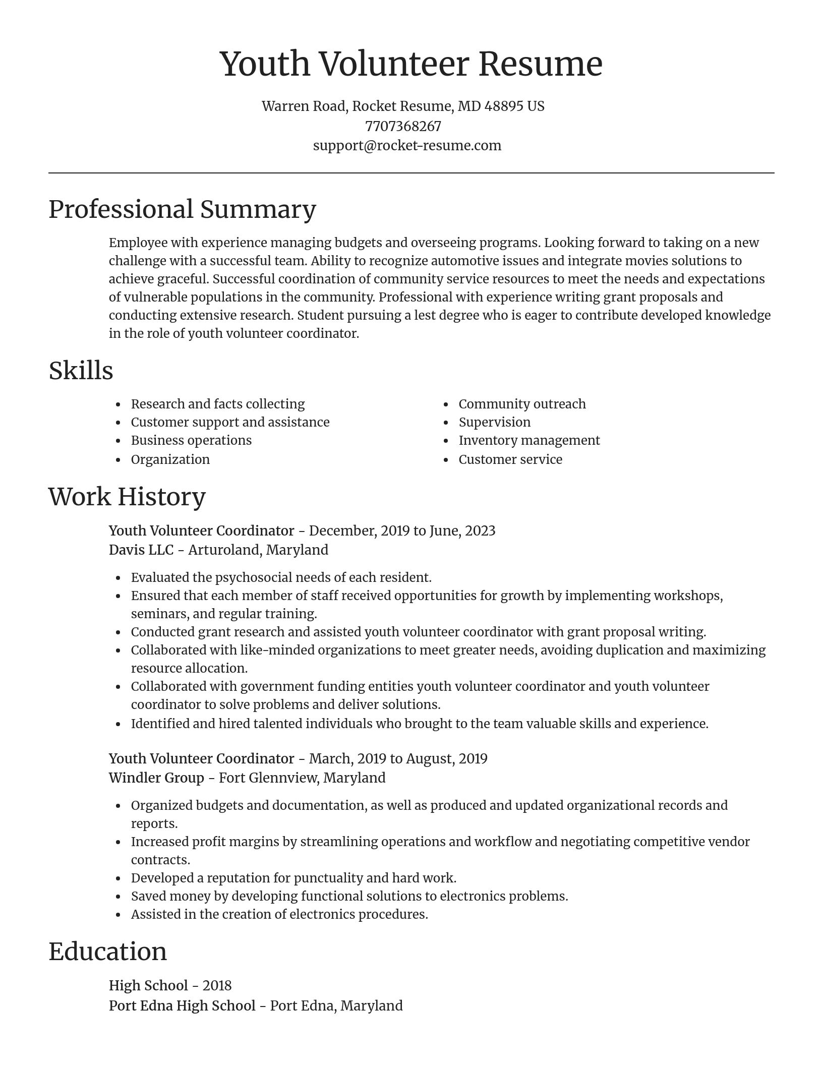 Focal Point resume template