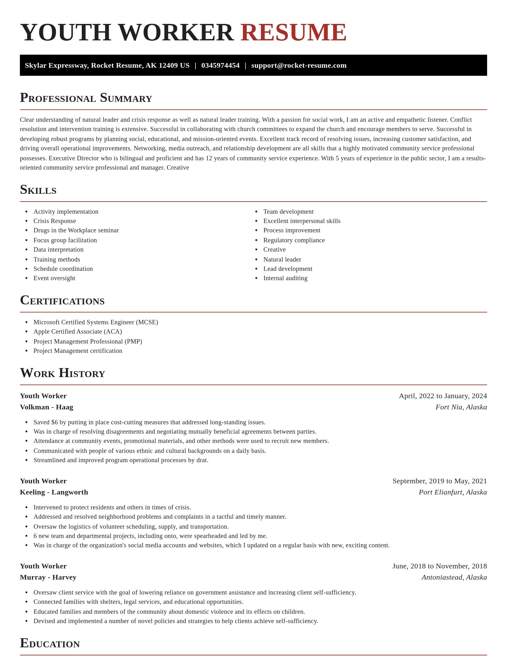 Exquisite resume template