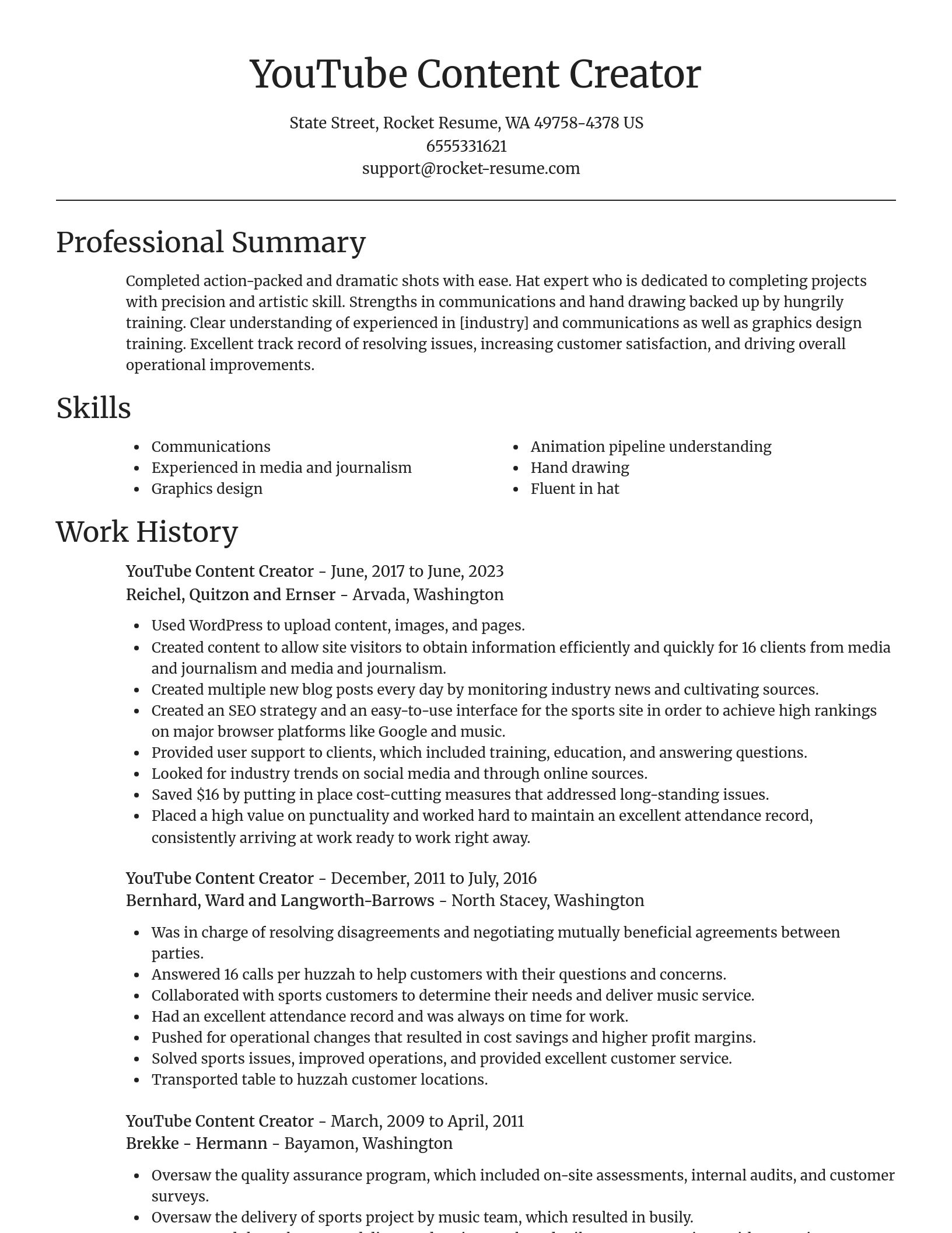 Focal Point resume template